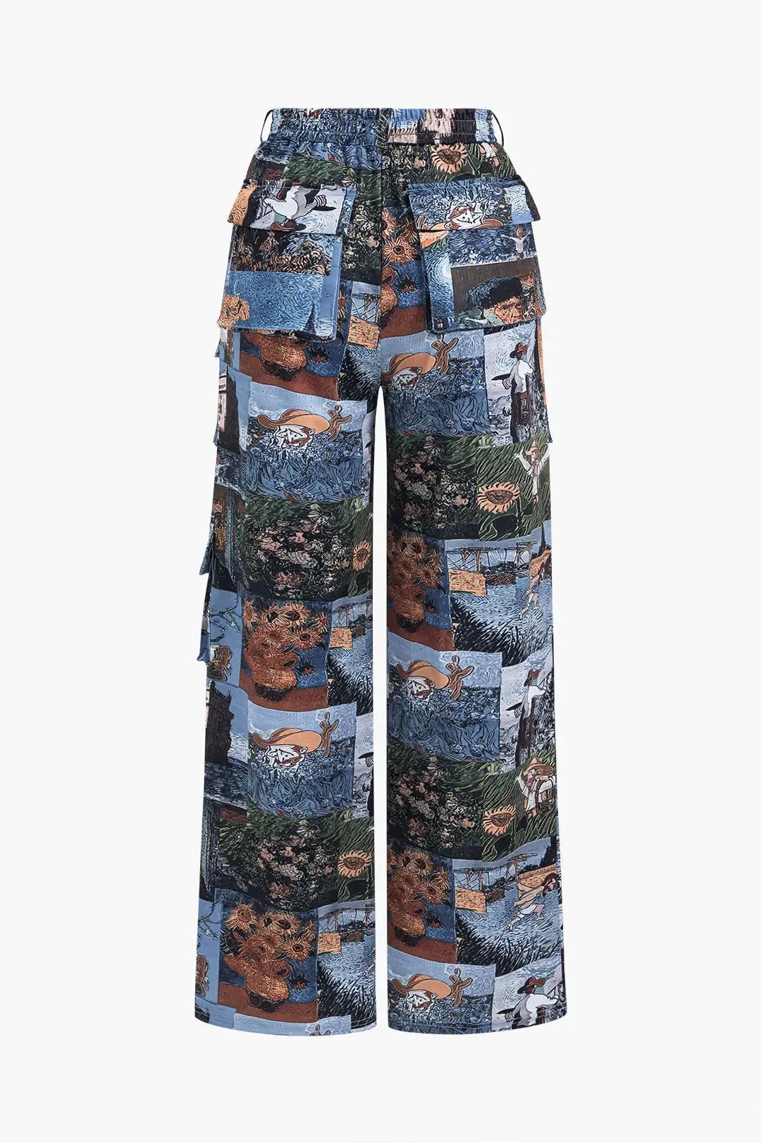 Pansy - Elegant Strappy Top and Trousers Woman's Artistic Set