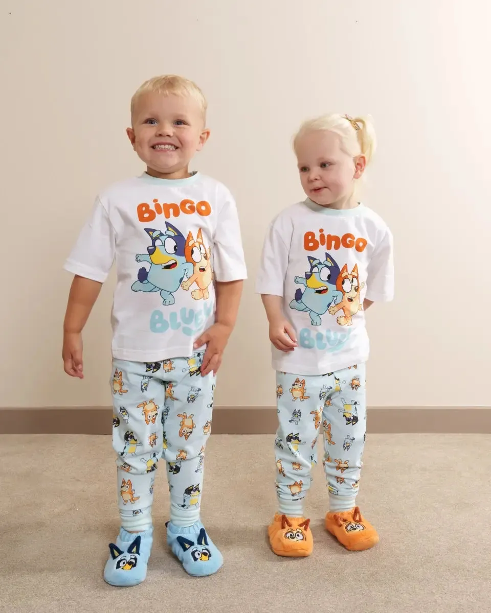 Personalised Bluey Kids' Pyjamas - Bingo & Bluey