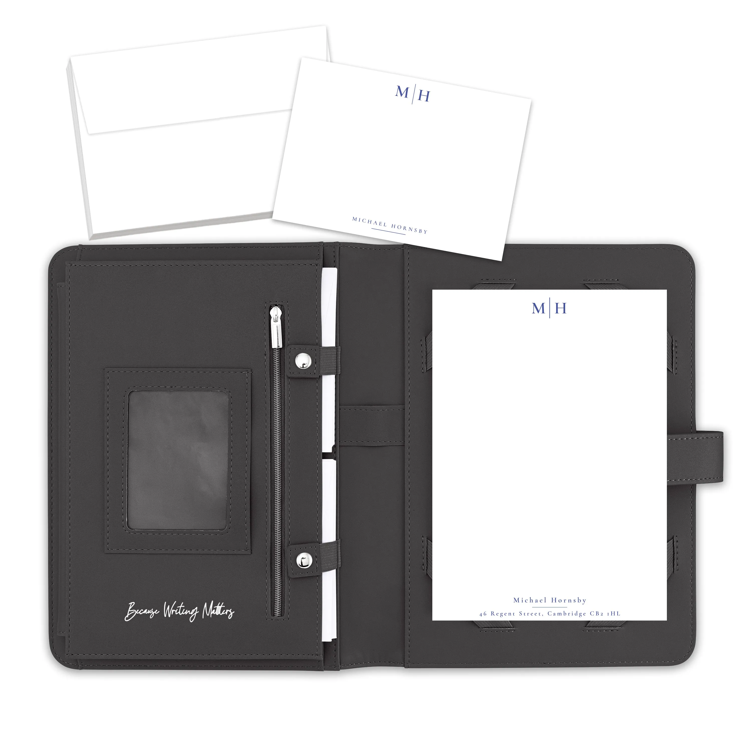 Personalised Letter & Card Writing Stationery Gift Set with Organiser - 'St Andrews''
