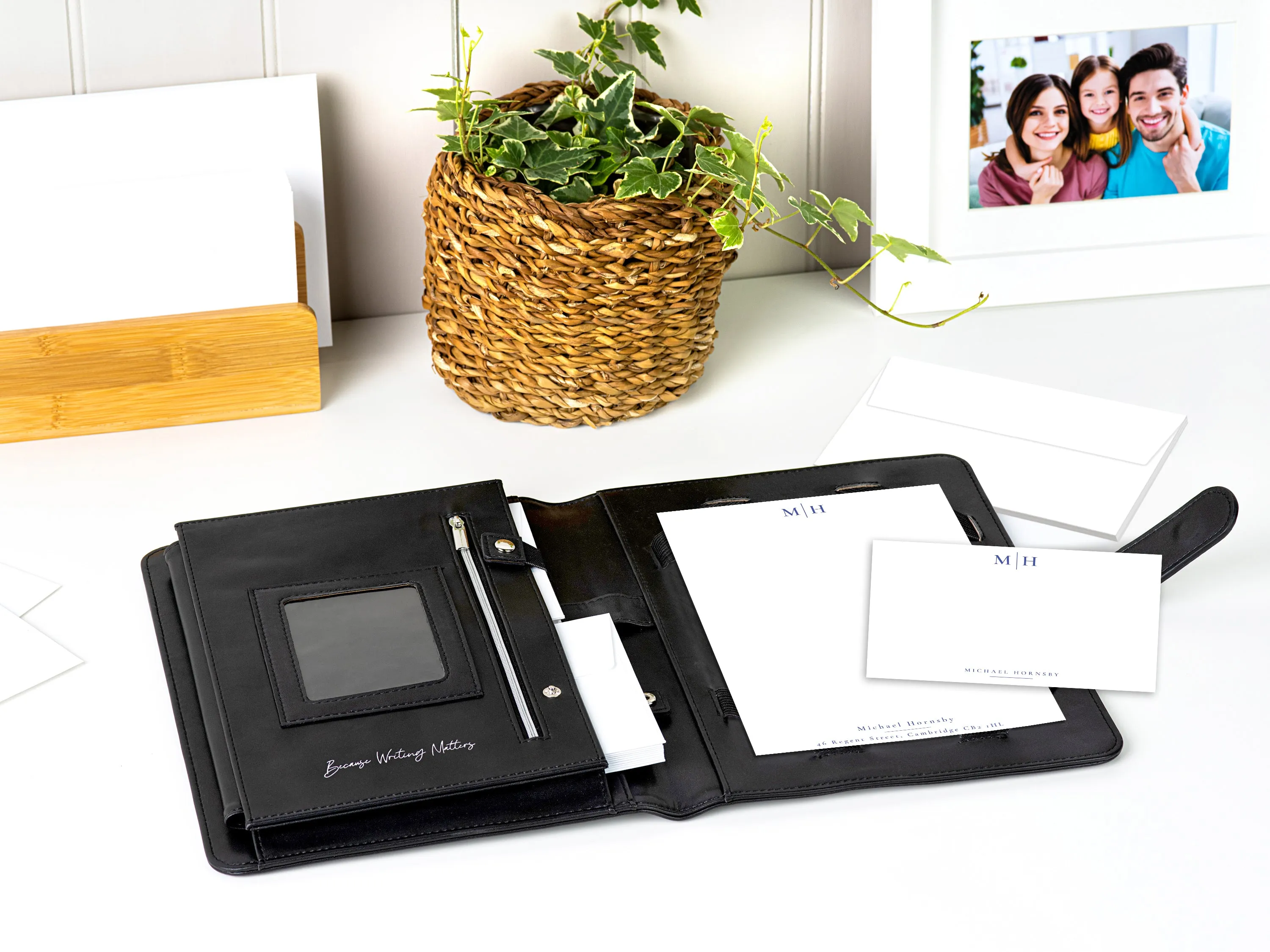 Personalised Letter & Card Writing Stationery Gift Set with Organiser - 'St Andrews''