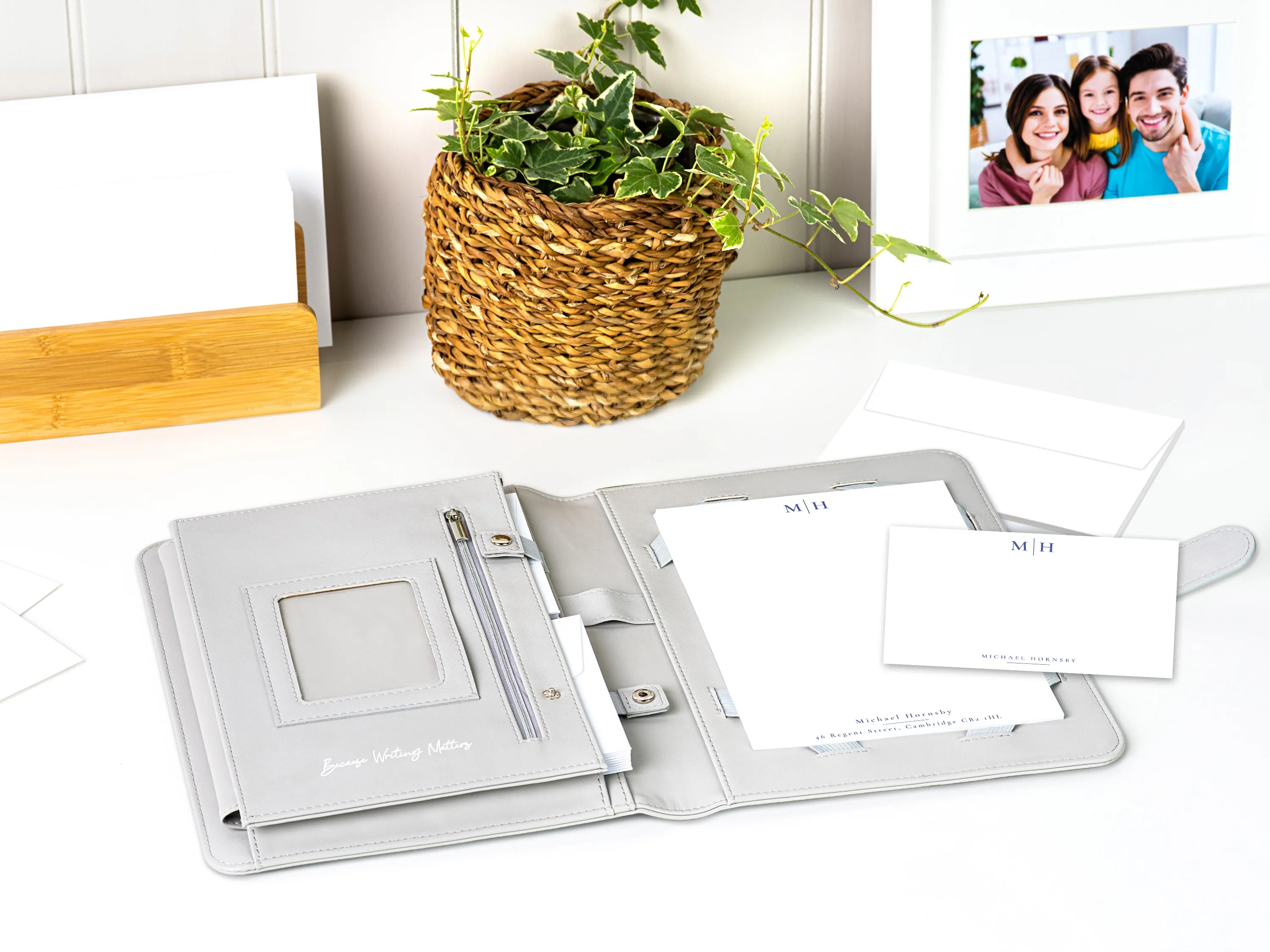 Personalised Letter & Card Writing Stationery Gift Set with Organiser - 'St Andrews''