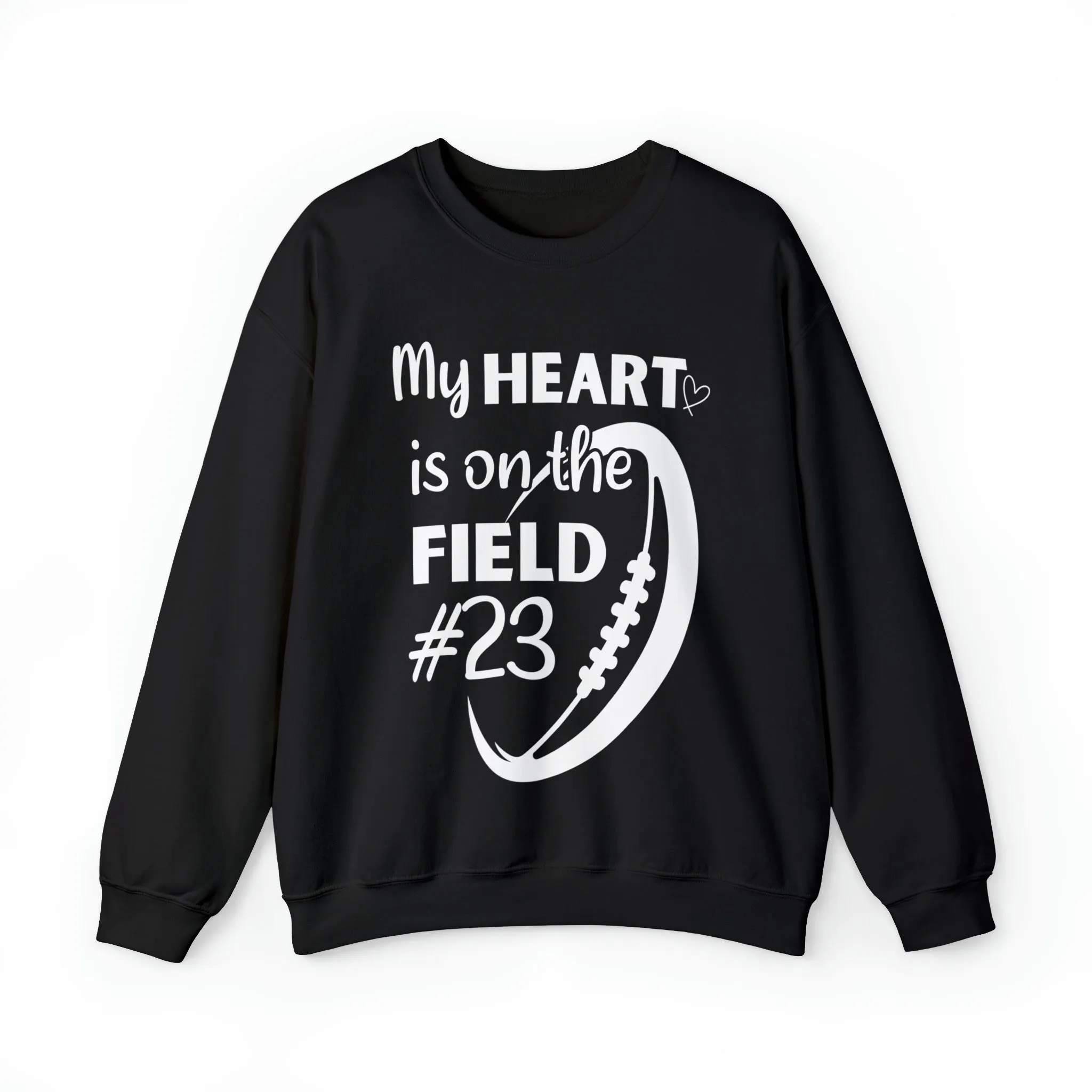 PERSONALIZED - My Heart is on the Field Crewneck Sweatshirt