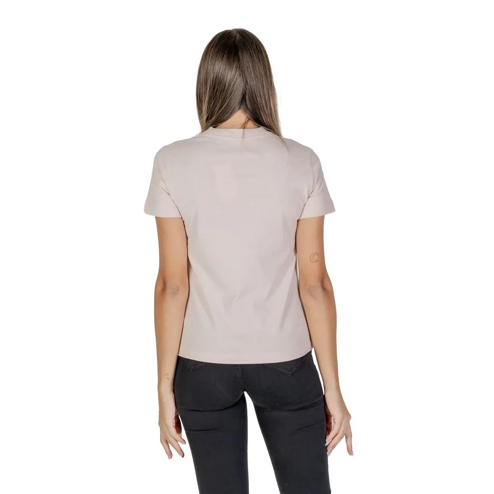 Pink Cotton Tops & T-Shirt