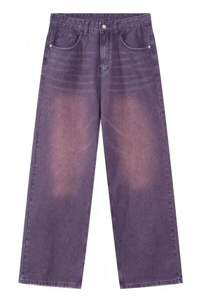 Pocketed Baggy Jeans