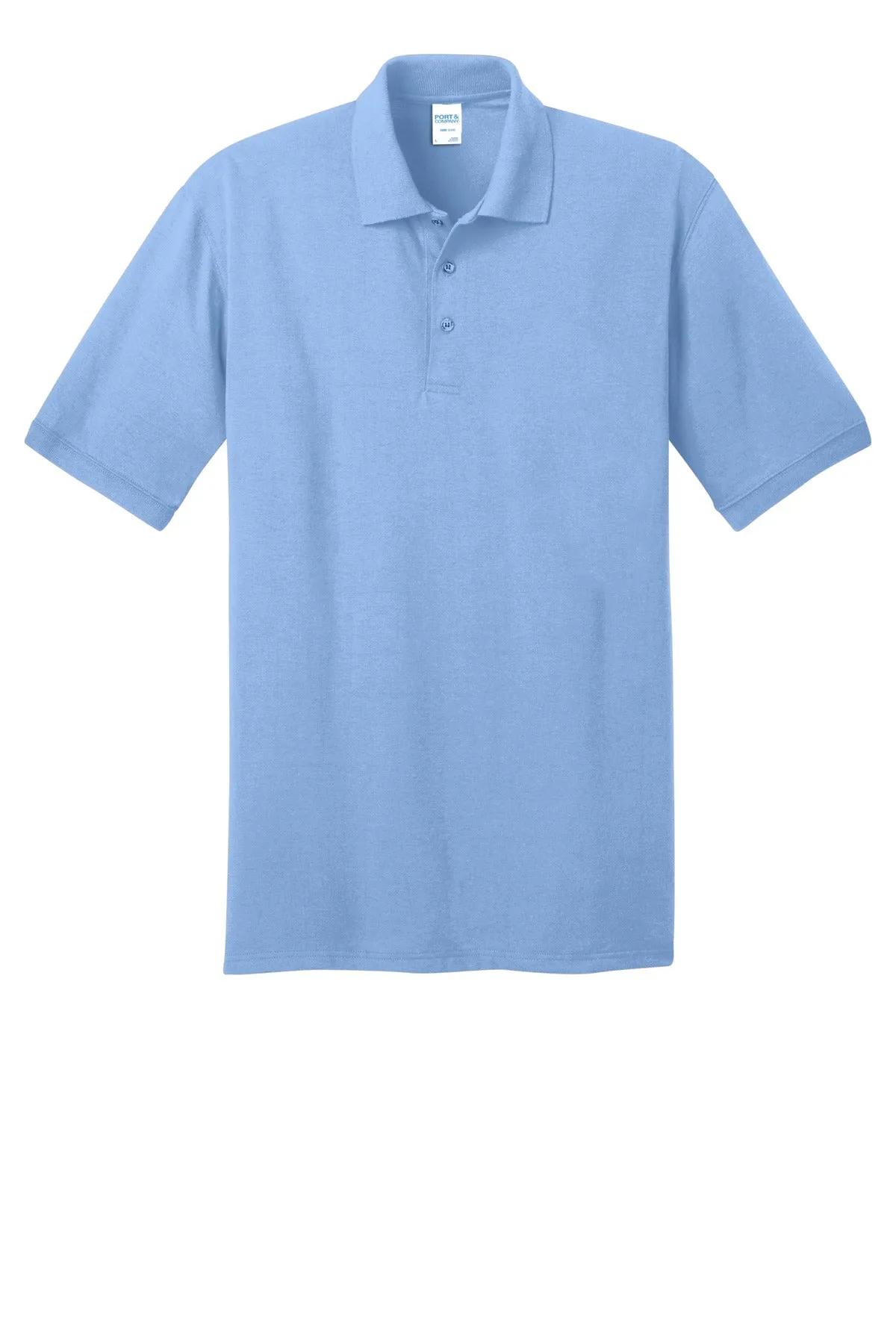 Port & Company Tall Core Blend Jersey Knit Polo. KP55T Light Blue Tall