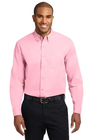 Port Authority Long Sleeve Easy Care Shirt S608 Light Pink