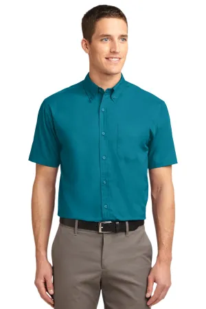 Port Authority Short Sleeve Easy Care Shirt.  S508 Teal Green