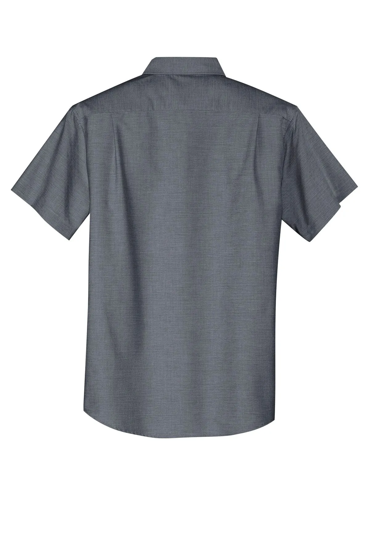 Port Authority Short Sleeve SuperPro Oxford Shirt. S659 Black