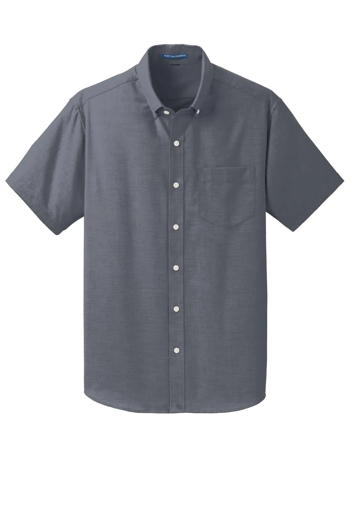 Port Authority Short Sleeve SuperPro Oxford Shirt. S659 Black