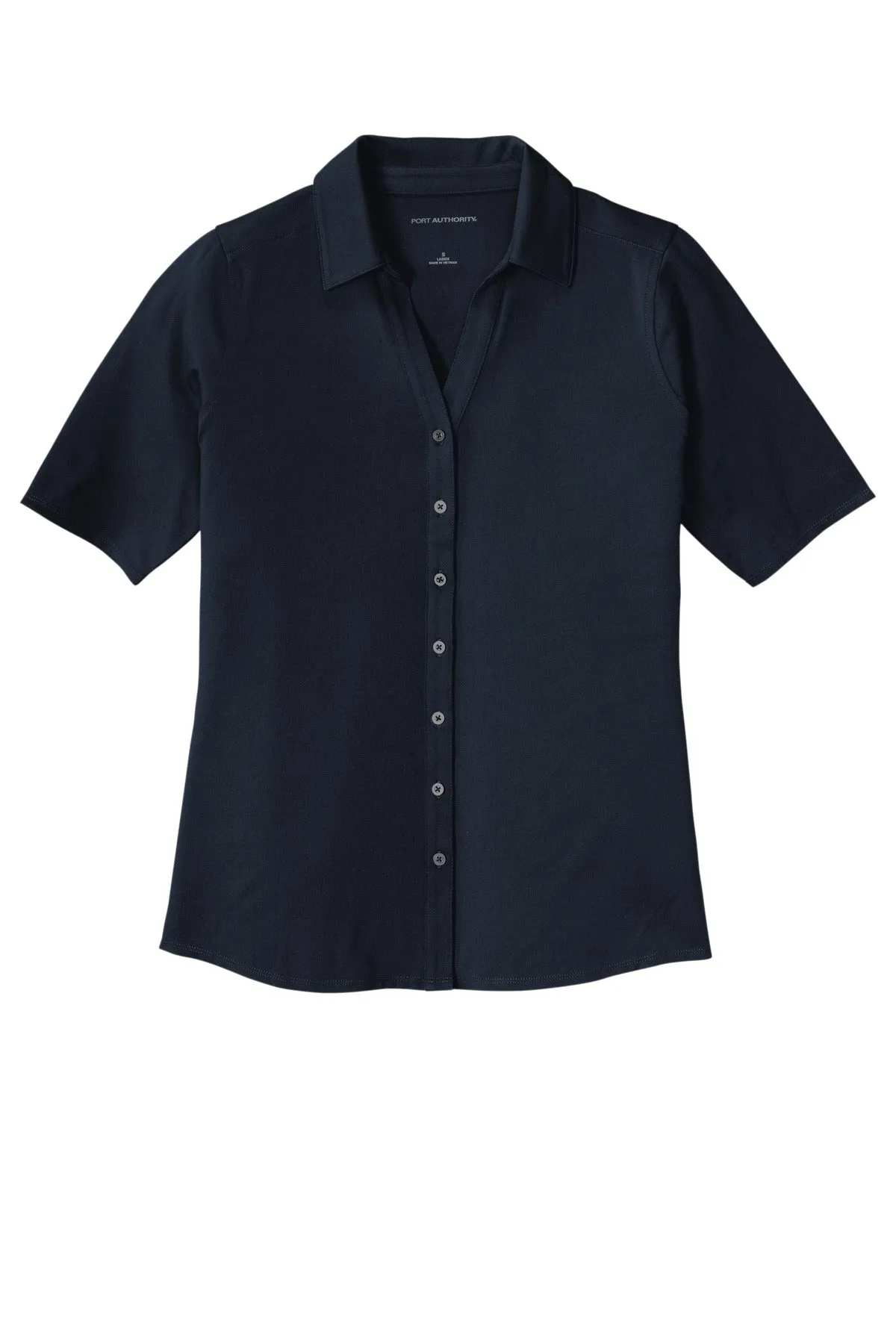 Port Authority Women's City Stretch Top. LK682 River Blue Navy