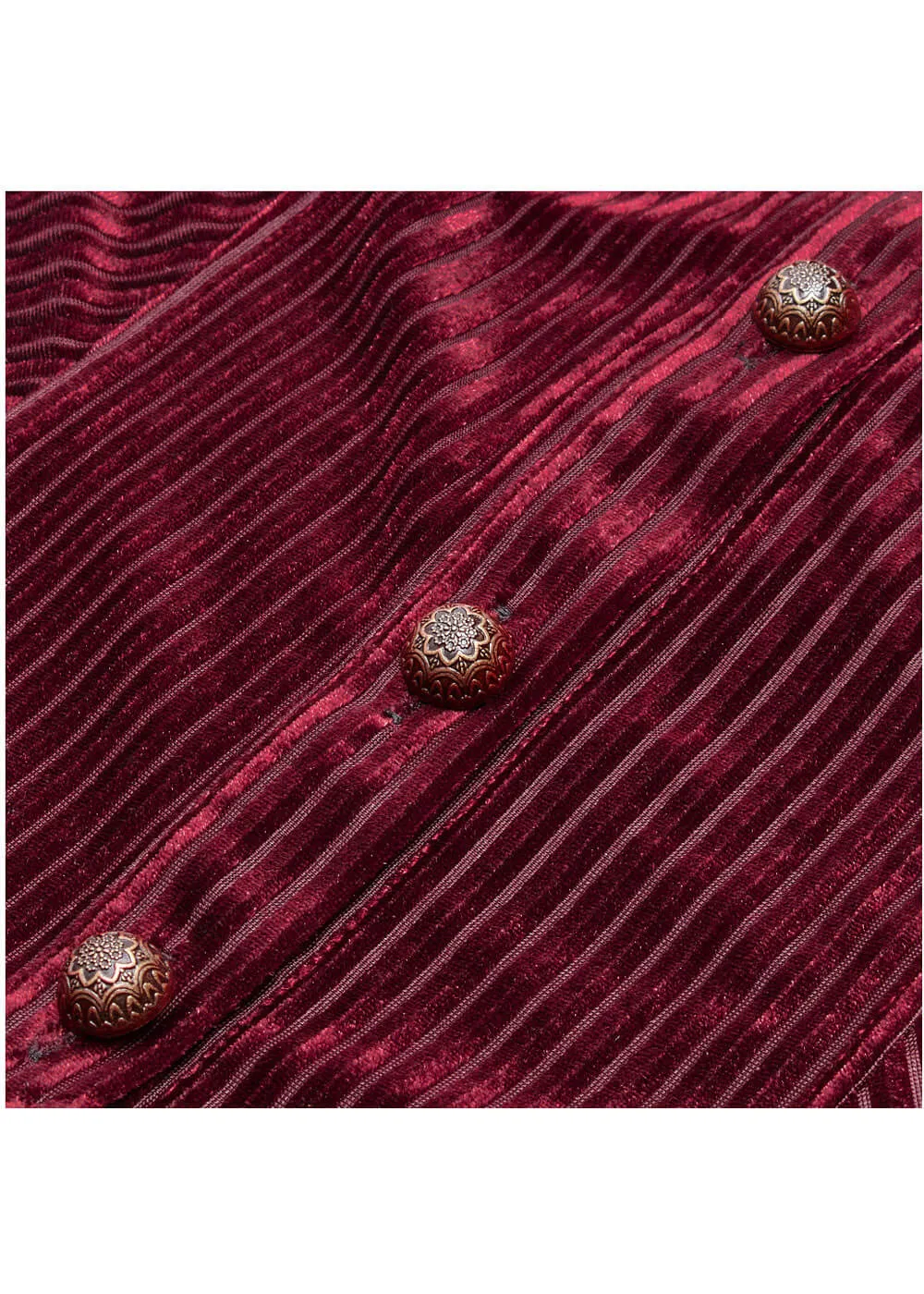 Punk Rave The Manor Velvet Blouse Rood