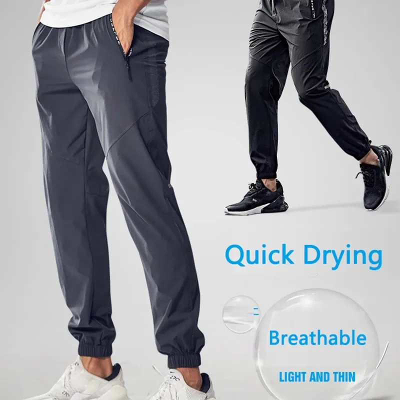 Quick-Drying Sport Pants Men - Running Pants with Zipper Pockets, Training Joggings Sports Trousers, Fitness Casual Sweatpants