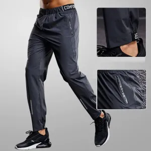 Quick-Drying Sport Pants Men - Running Pants with Zipper Pockets, Training Joggings Sports Trousers, Fitness Casual Sweatpants