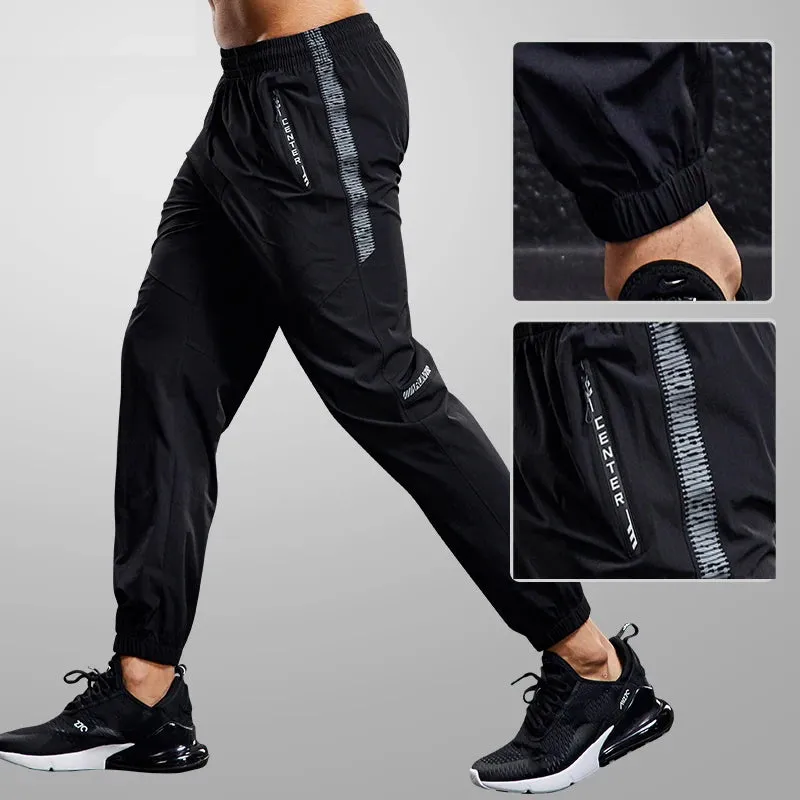 Quick-Drying Sport Pants Men - Running Pants with Zipper Pockets, Training Joggings Sports Trousers, Fitness Casual Sweatpants