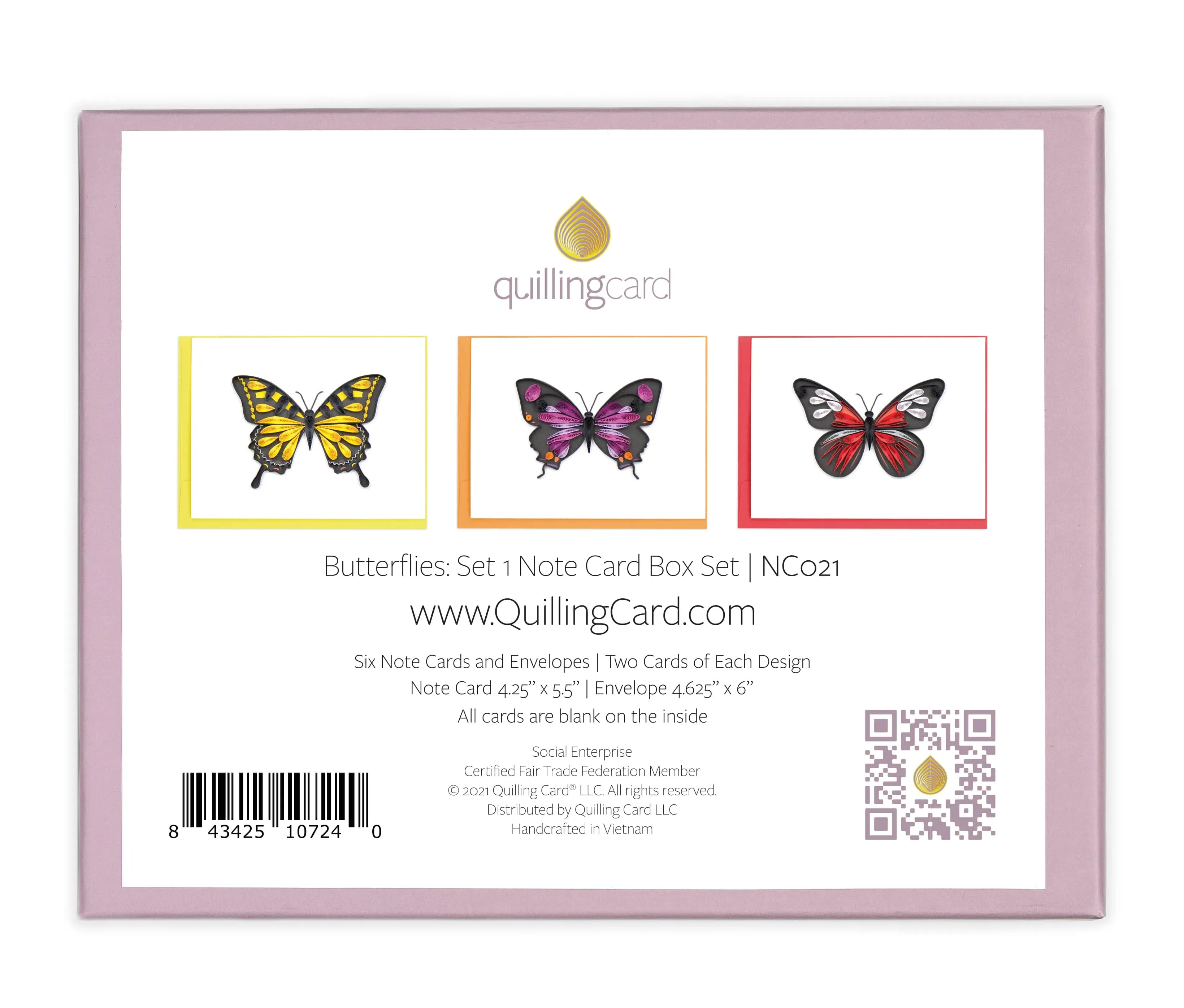 Quilled Butterflies: Collection 1 Note Card Box Set