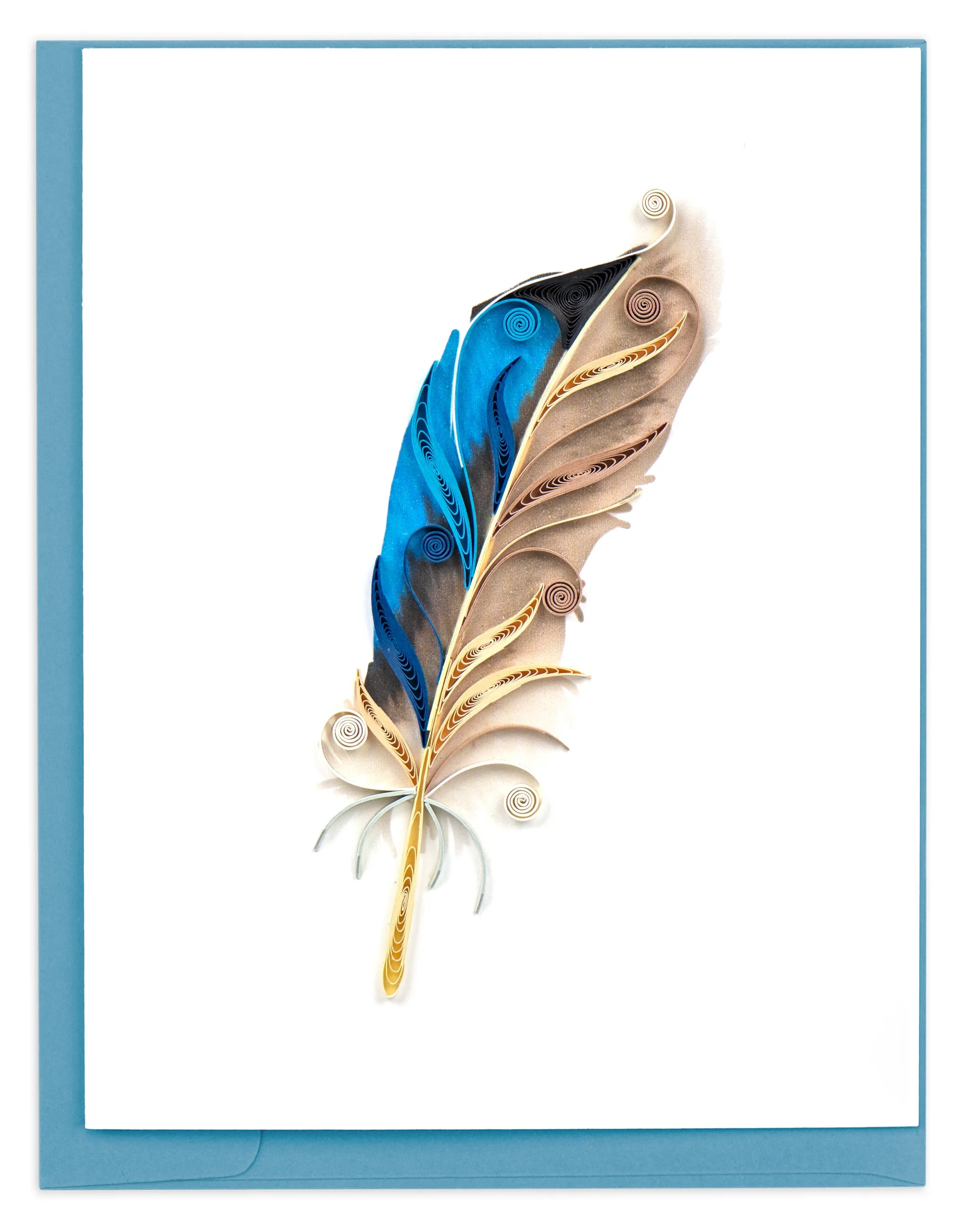 Quilled Feather Note Card Box Set