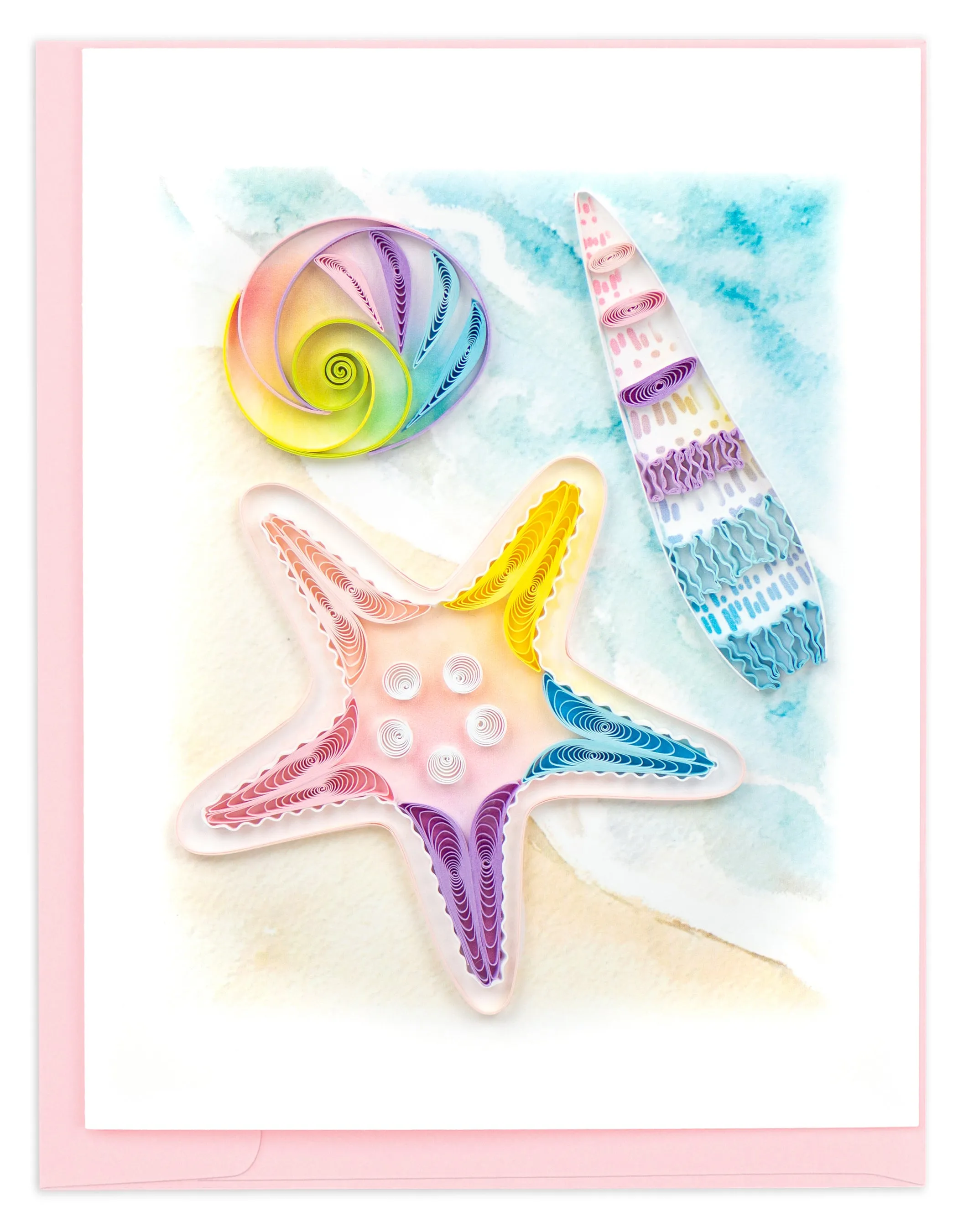 Quilled Seashell Note Card Box Set