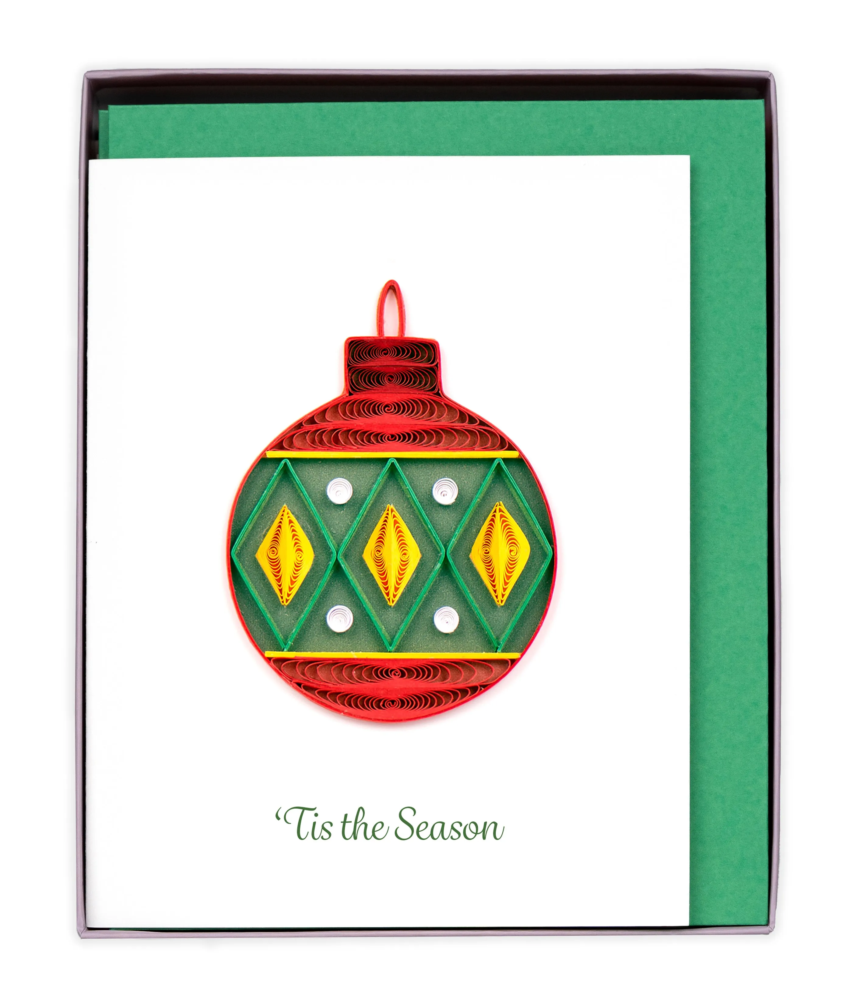 Quilled Traditional Christmas Note Card Box Set