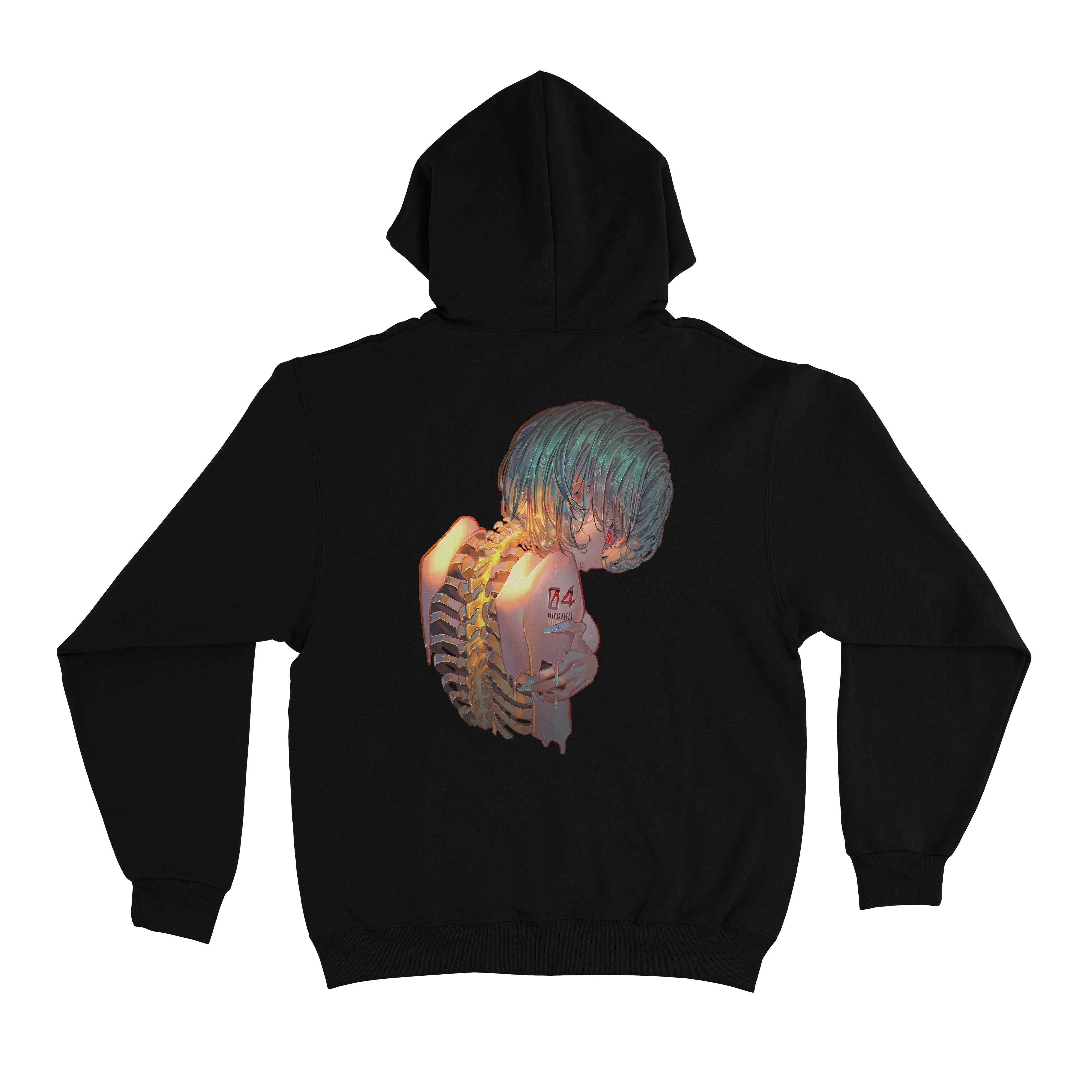 "4" Basic Hoodie Black