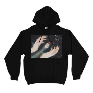 "Angel Making" Basic Hoodie Black/White