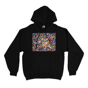 "Ballpit" Basic Hoodie Black/White