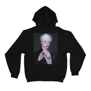 "Band-Aid" Basic Hoodie Black