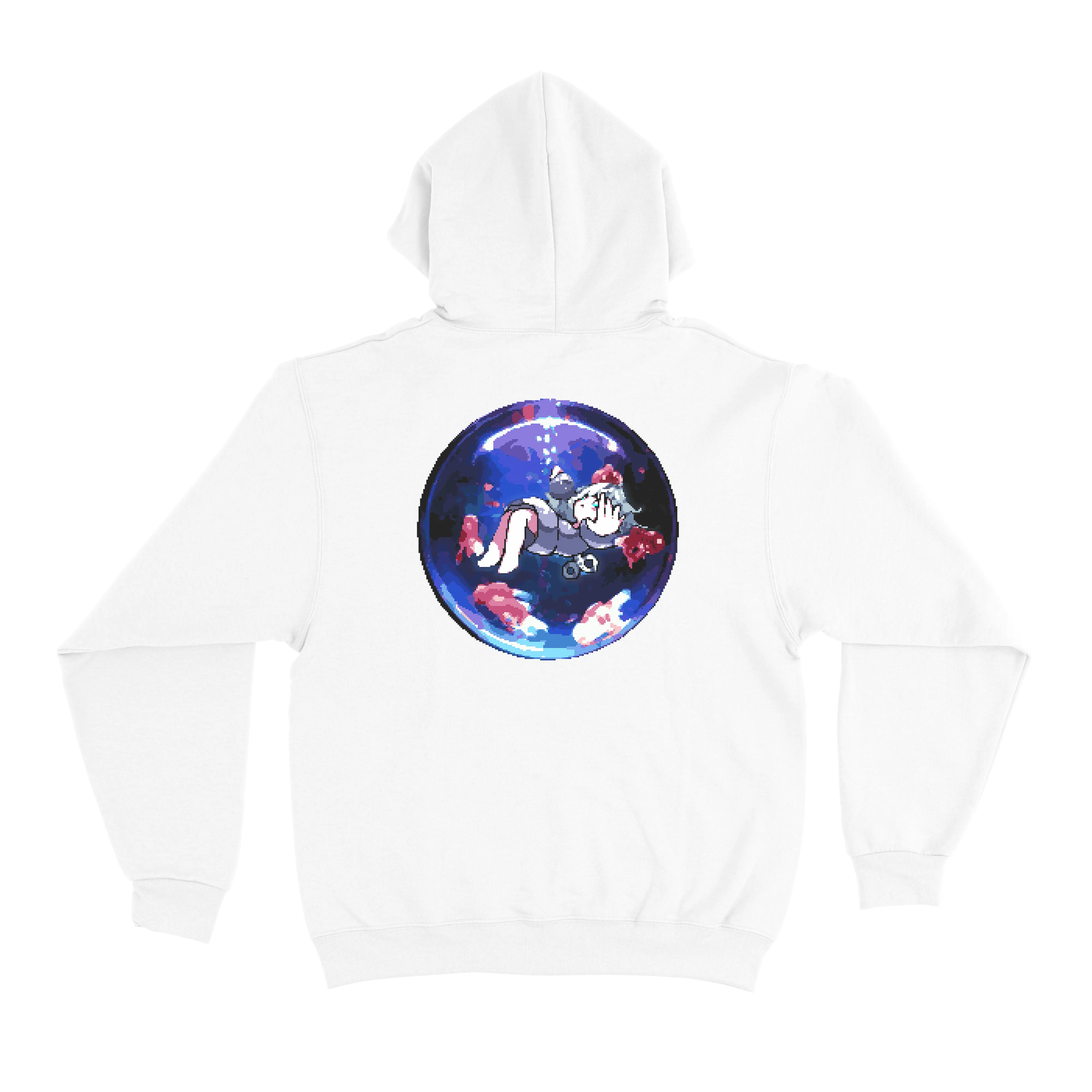 "Bowl" Basic Hoodie White