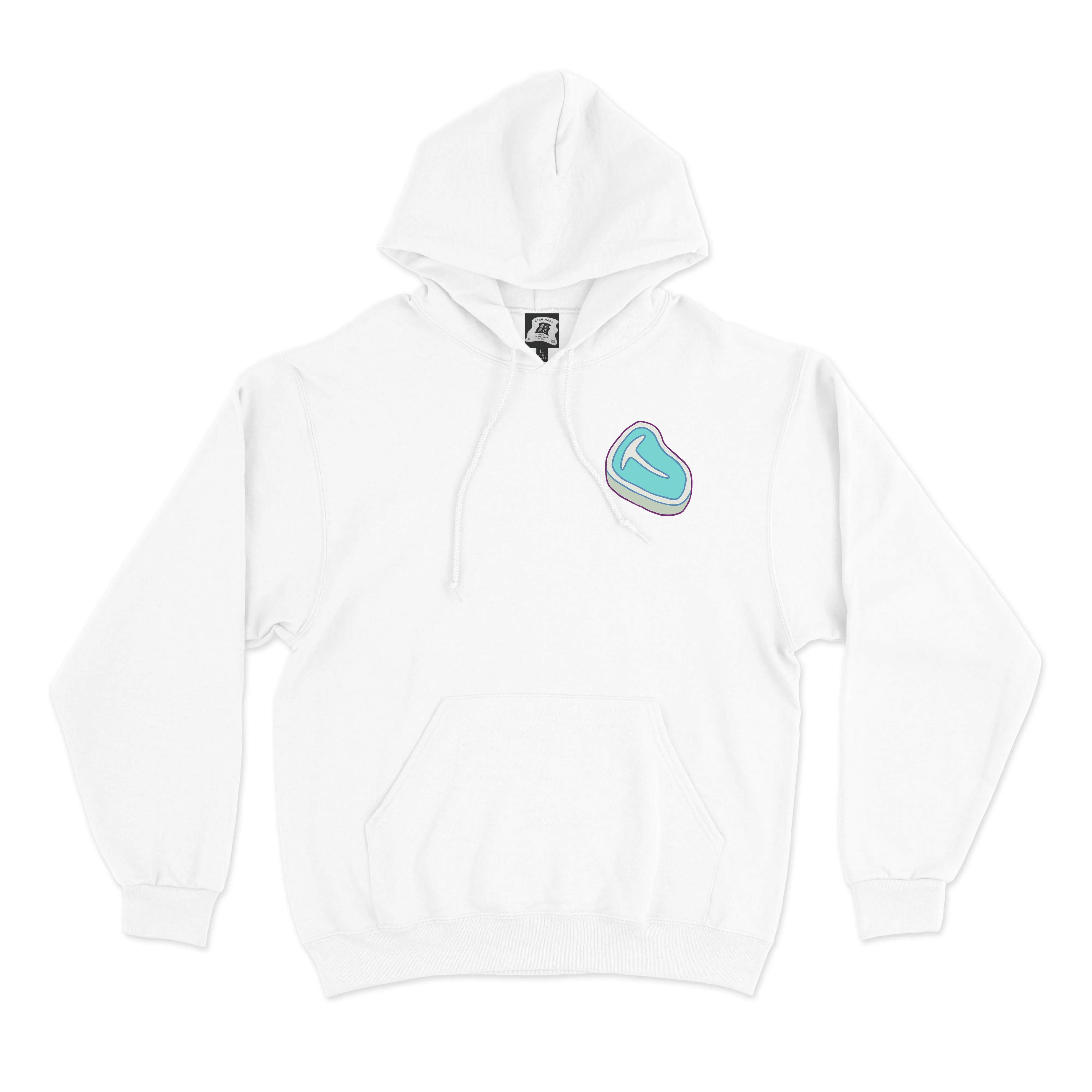 "Clown Milk" Basic Hoodie White/Pink