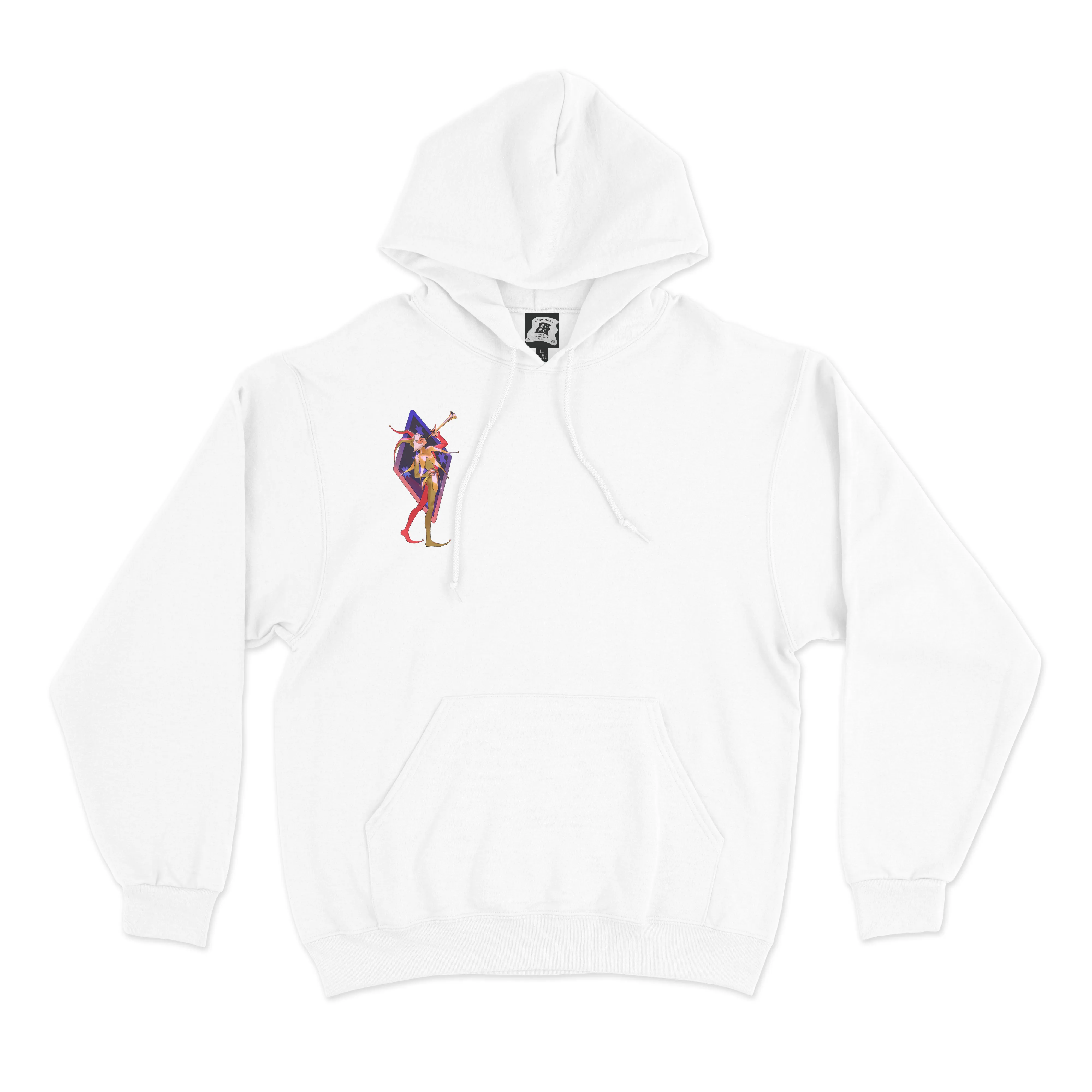 "Clown" Basic Hoodie Black/White