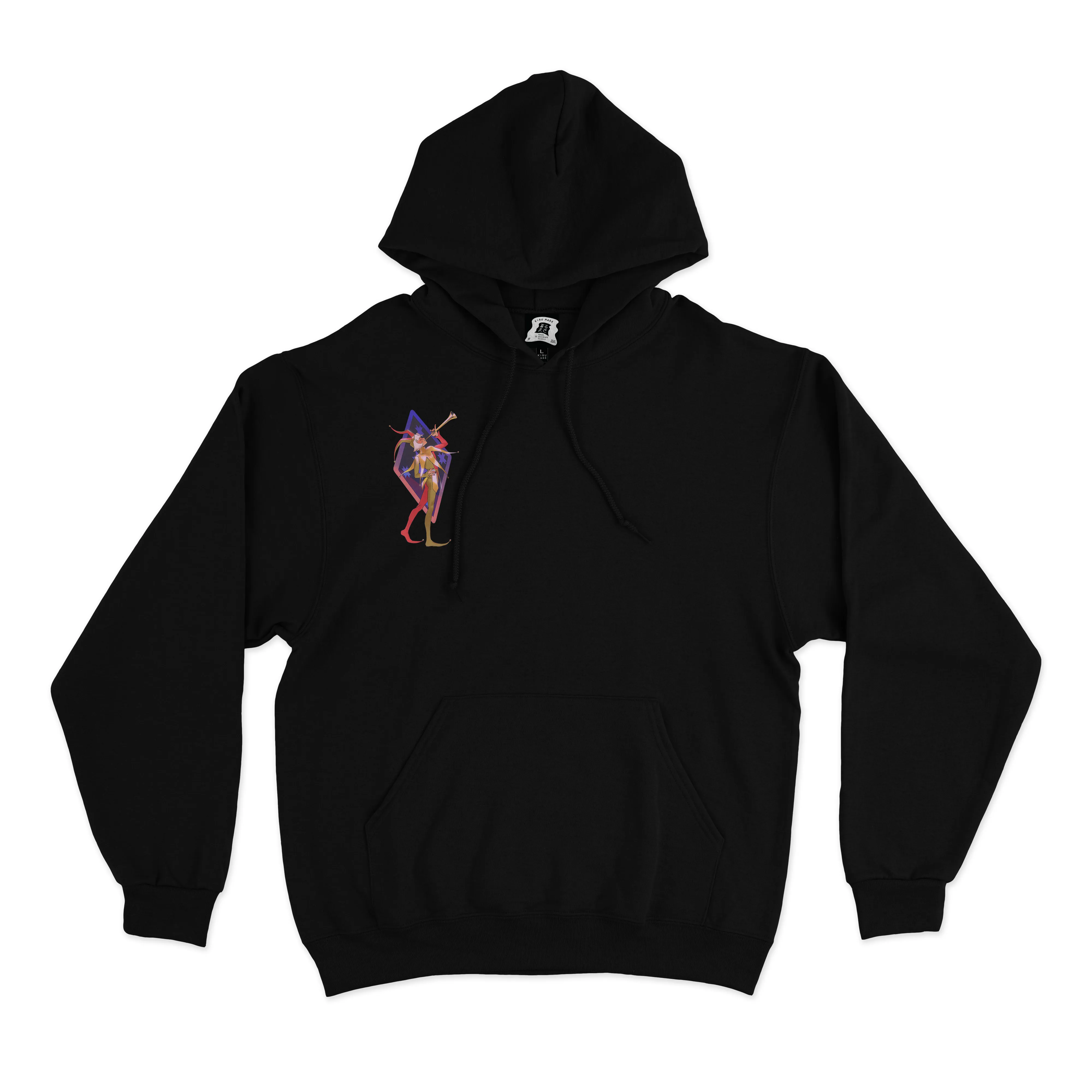 "Clown" Basic Hoodie Black/White