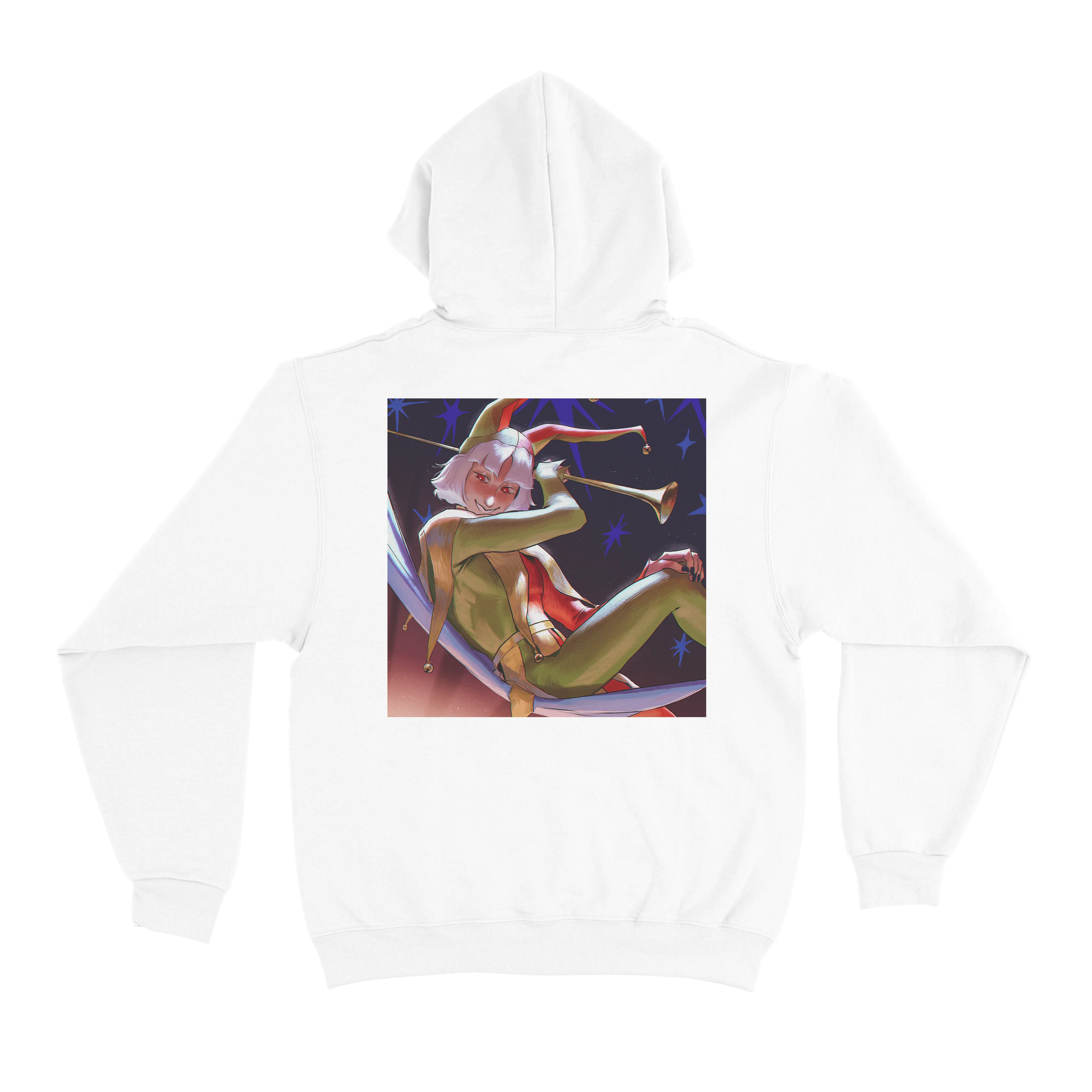 "Clown" Basic Hoodie Black/White