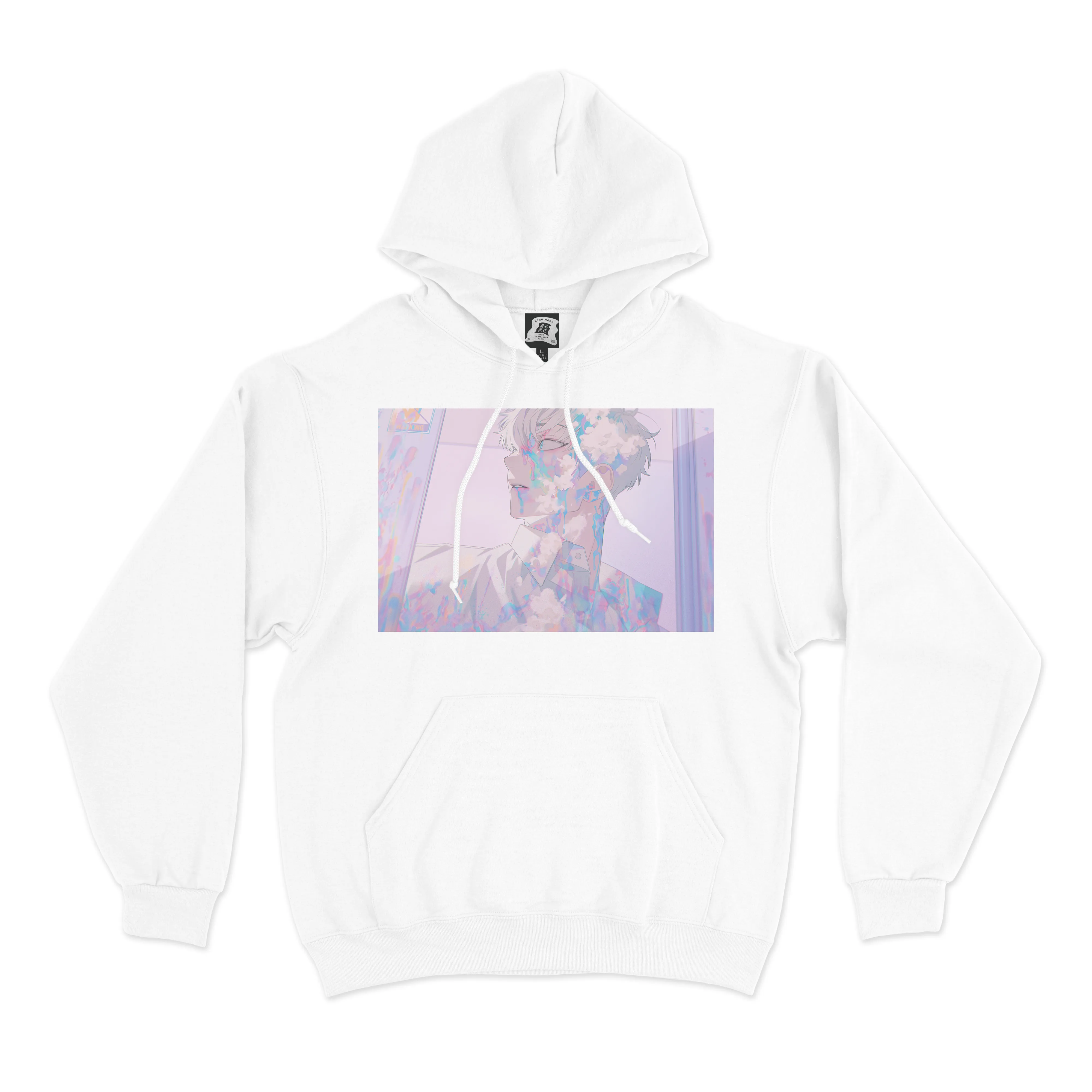 "Elevator 엘리베이터" Basic Hoodie White/Black
