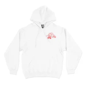 "Everbody Loves Pizza" Basic Hoodie White