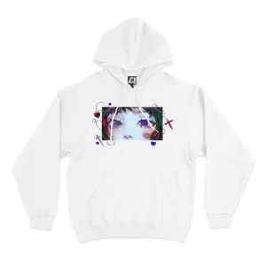 "Gems" Basic Hoodie White