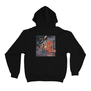 "goldfish in the subway" Basic Hoodie Black