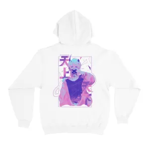 "Heaven and Earth" Basic Hoodie Black/White