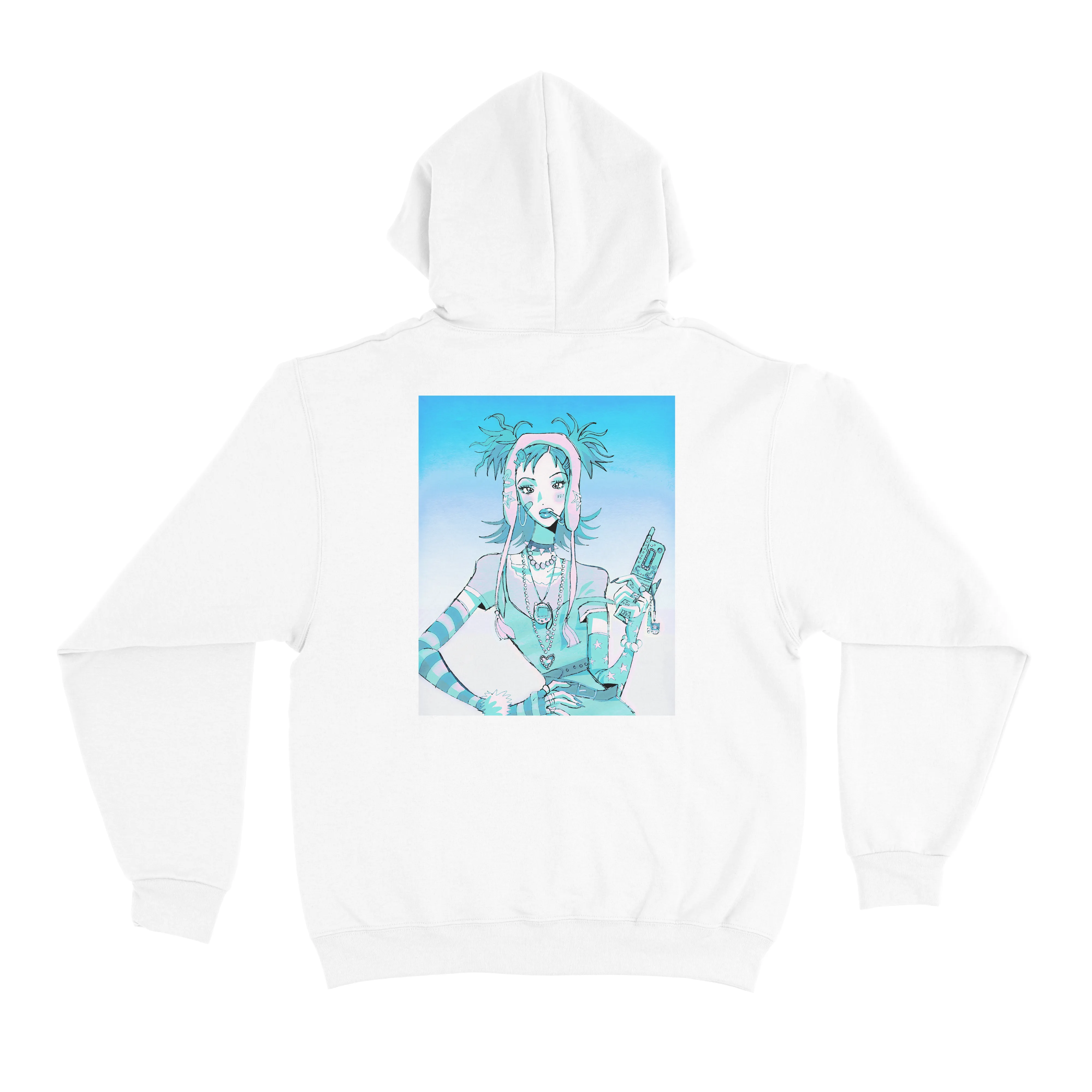 "Icy" Basic Hoodie White