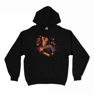 "Jam Session" Basic Hoodie Black