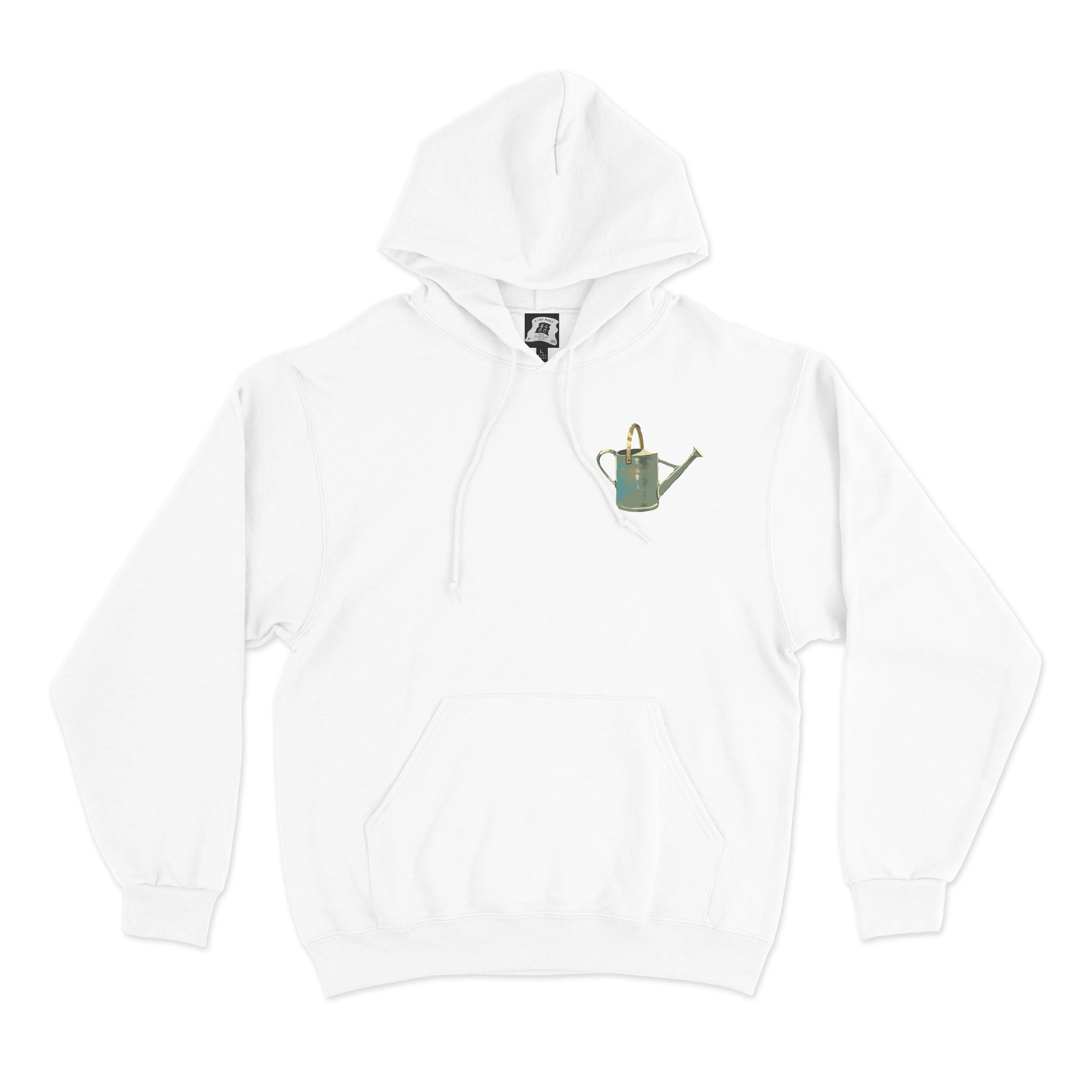 "La Fleuriste" Basic Hoodie White/Black