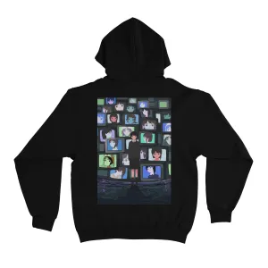 "Lain" Basic Hoodie Black