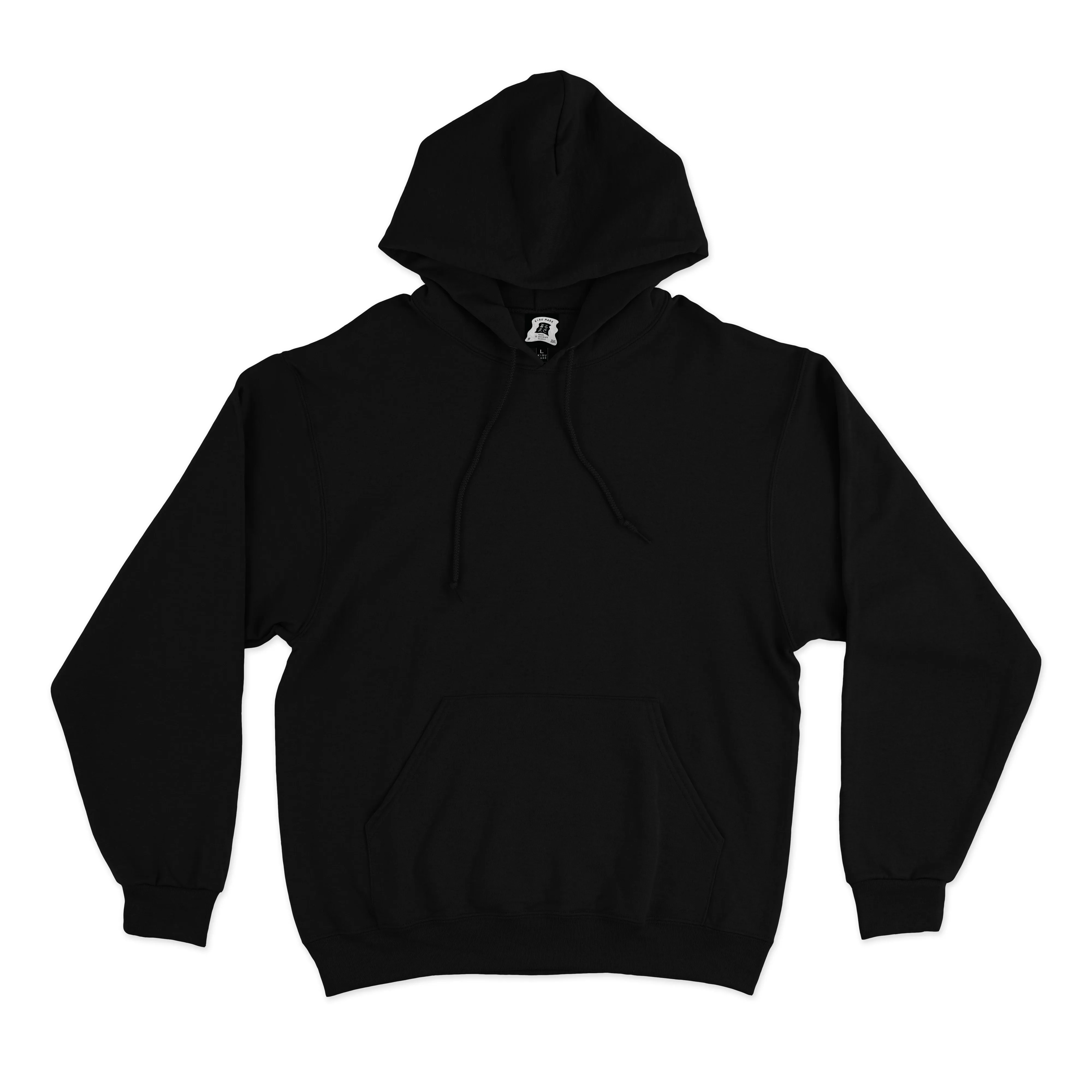 "Lain" Basic Hoodie Black