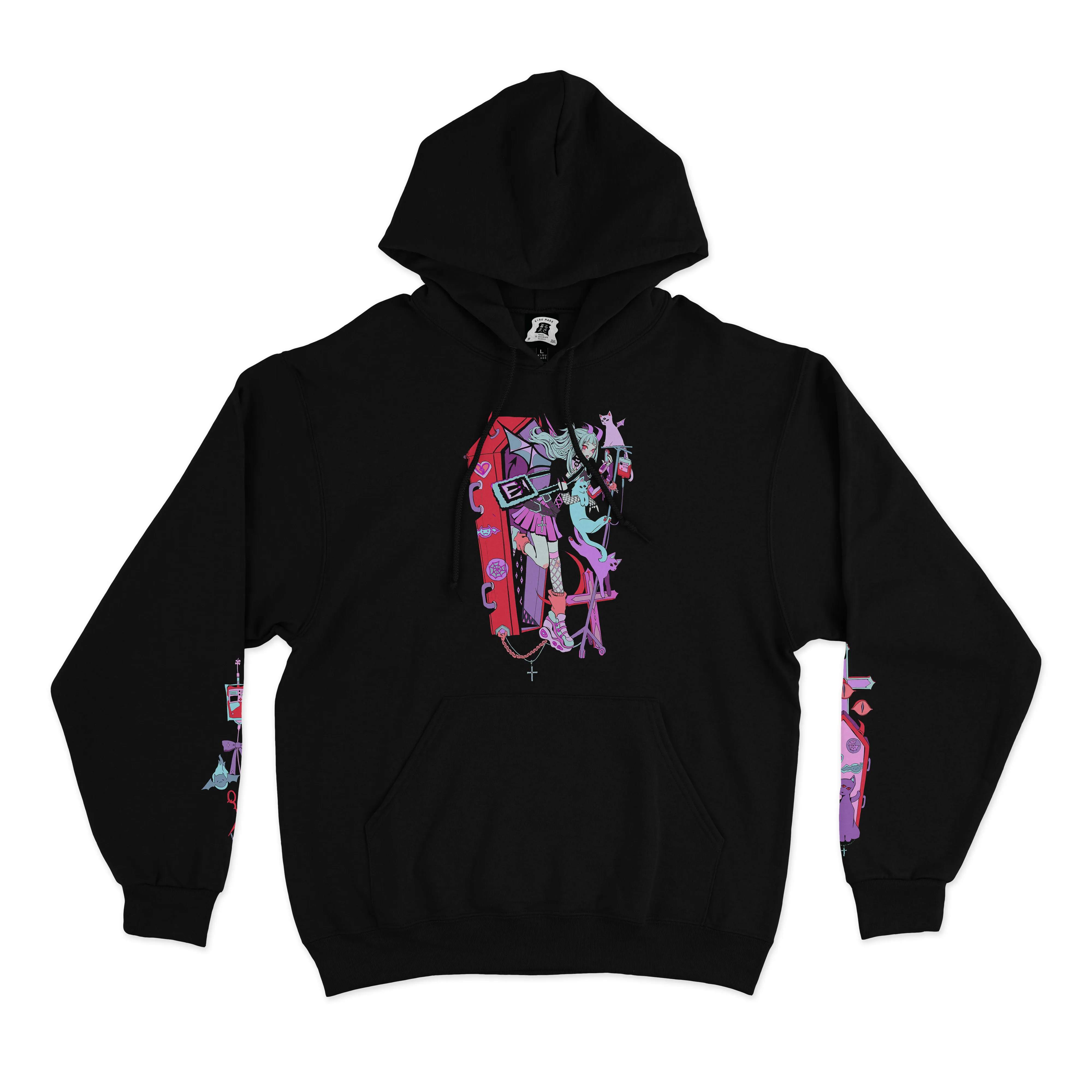 "Last!" Basic Hoodie Black