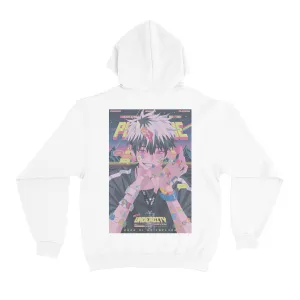"Leo" Basic Hoodie White/Black