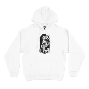 "Little Lamb" Basic Hoodie White