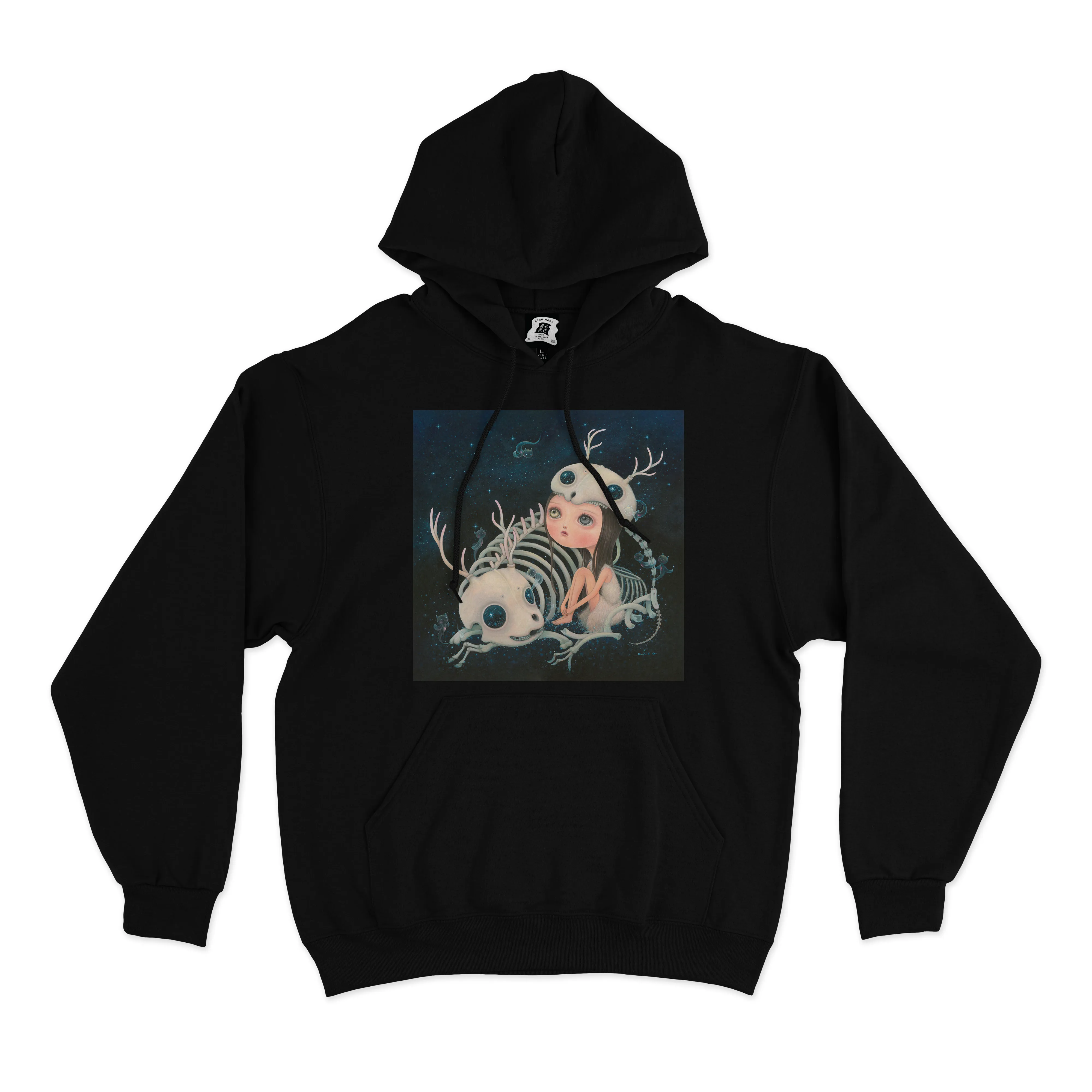 "Lost and Found" Basic Hoodie Black