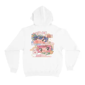 "Love at First Sight" Basic Hoodie White