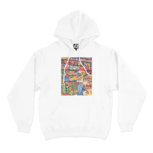 "Mart" Basic Hoodie White