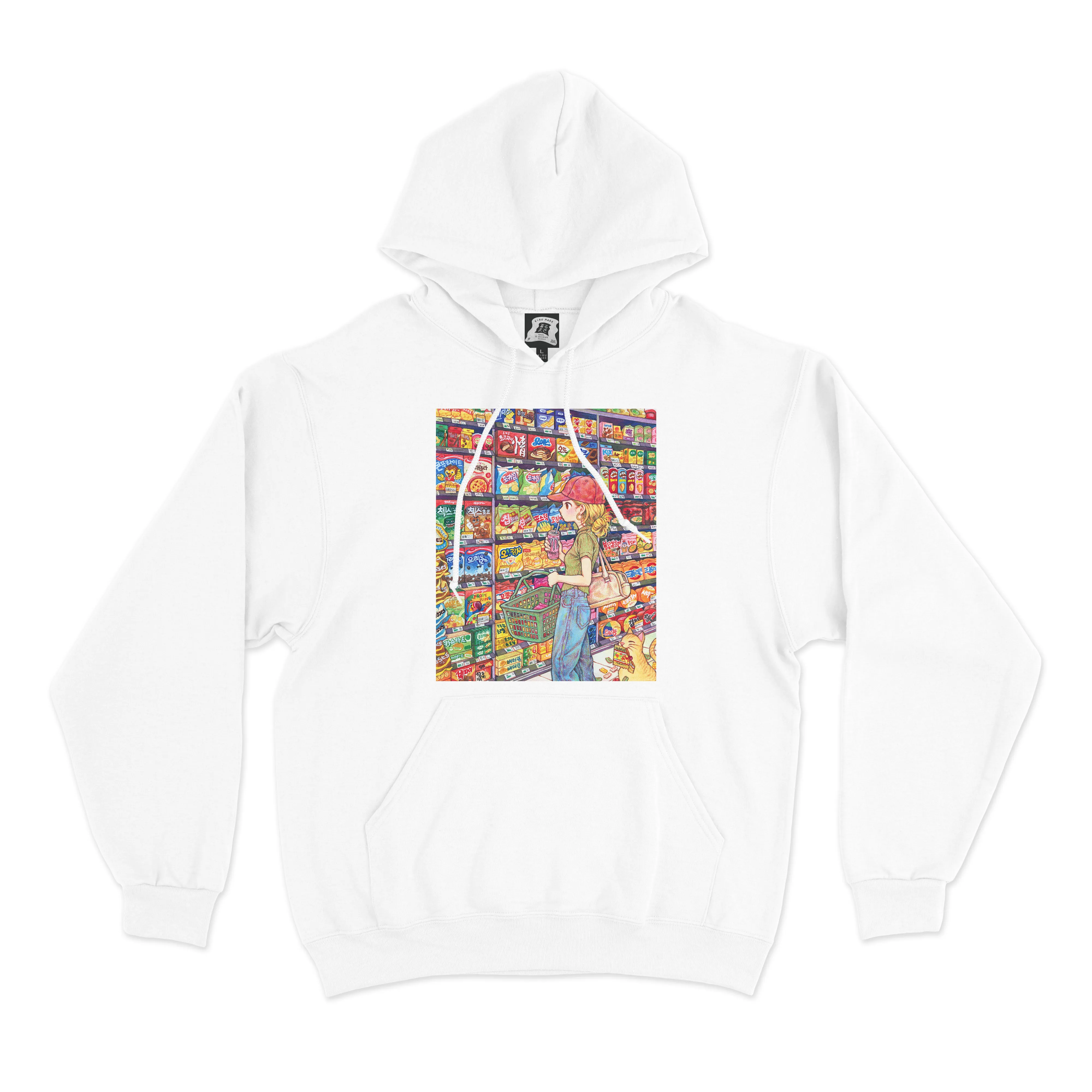 "Mart" Basic Hoodie White