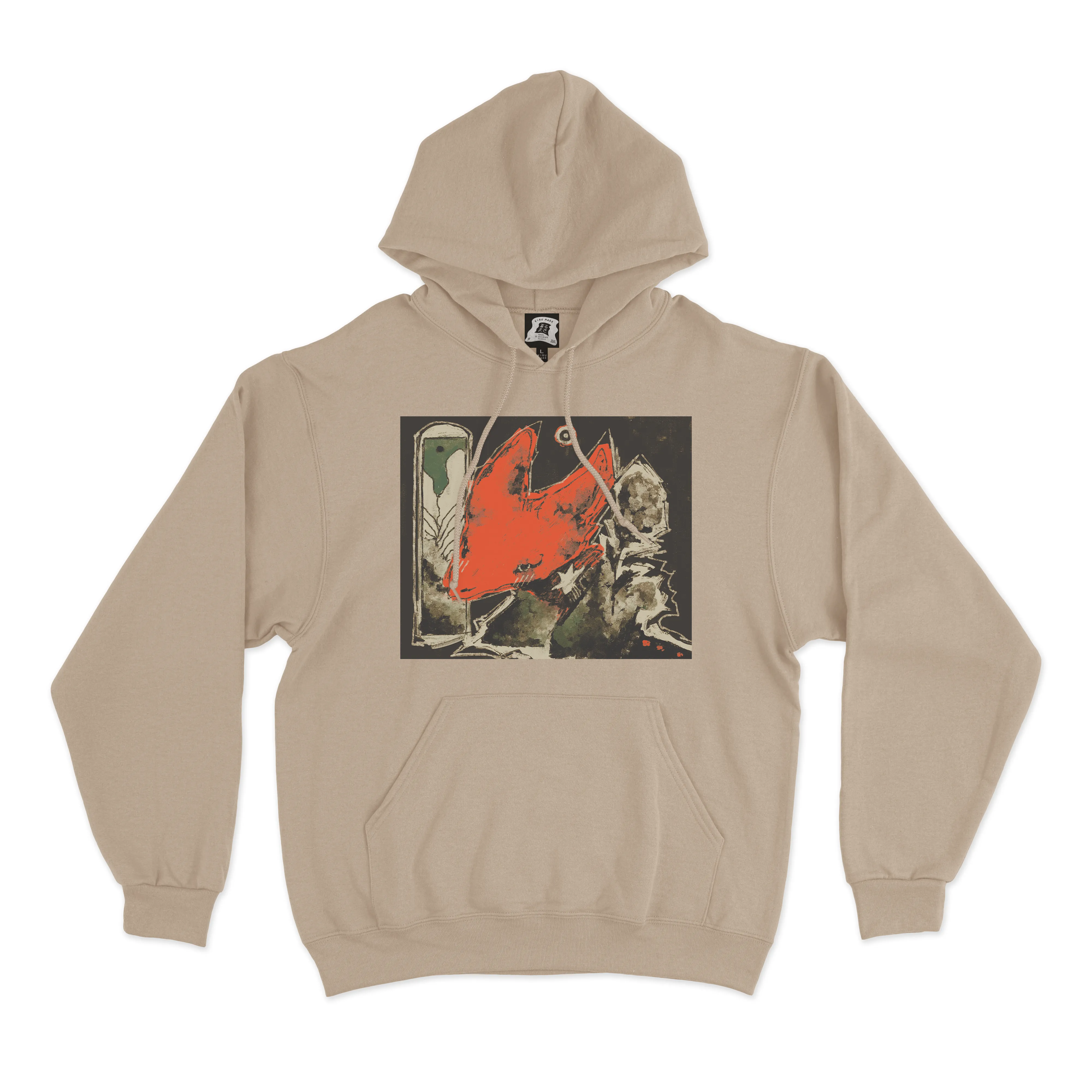 "Marz" Basic Hoodie Beige