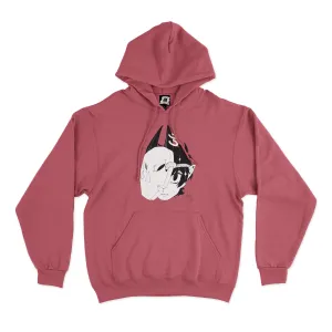 "Masked ghost" Basic Hoodie Pink/Beige